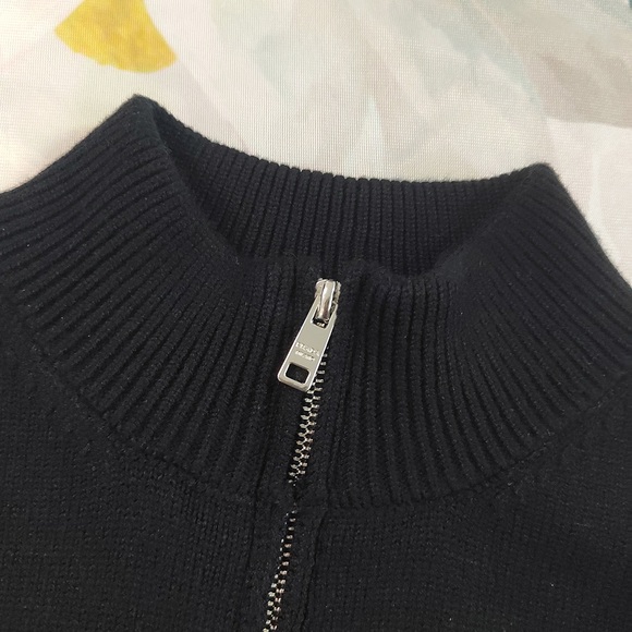 Prada Logo Intarsia-Knit Zip-Up Cardigan - Picture 3 of 7